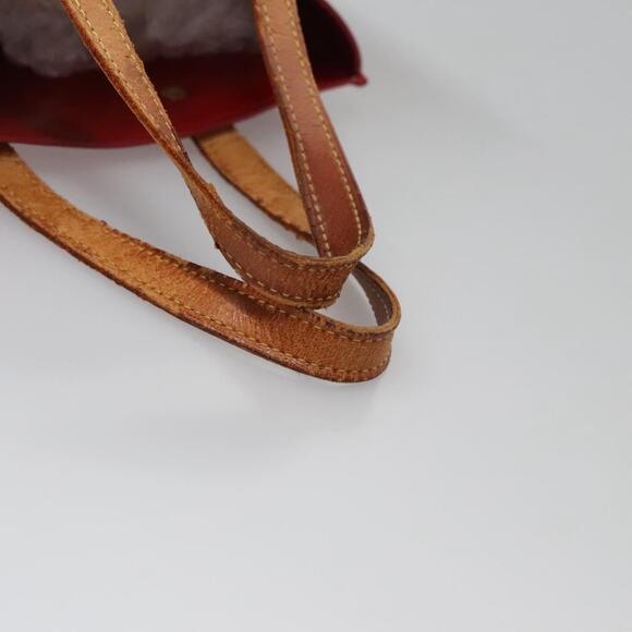 LOUIS VUITTON Monogram Vernis Reade PM Hand Bag Red Rouge M91088 - Picture 8 of 13